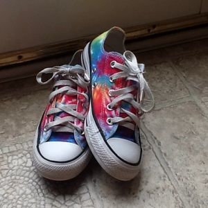 Tie die converse worn 3 times